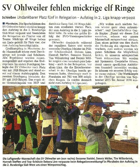 Rhein-Zeitung 26.02.2015